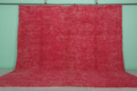 Pink Moroccan Rug - 13.7 x 13.4 Feet | Luxurious Handmade Design