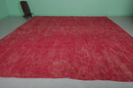 Pink Moroccan Rug - 13.7 x 13.4 Feet | Luxurious Handmade Design