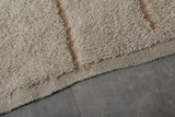 Handmade berber rug - Moroccan area rug - Beige Custom Rug