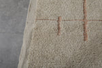 Handmade berber rug - Moroccan area rug - Beige Custom Rug