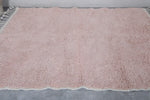 Moroccan Berber Rug - Handwoven 5.2 x 7.1 Feet | Soft Pink Wool Design