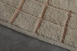 Handmade berber rug - Moroccan area rug - Beige Custom Rug