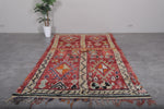 Handmade Moroccan Rug 5.7 x 11 Feet – Red Vintage Wool Carpet