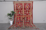 Handmade Moroccan Rug 5.7 x 11 Feet – Red Vintage Wool Carpet