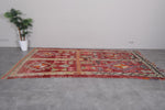 Handmade Moroccan Rug 5.7 x 11 Feet – Red Vintage Wool Carpet