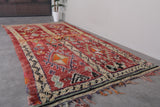 Handmade Moroccan Rug 5.7 x 11 Feet – Red Vintage Wool Carpet