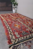 Handmade Moroccan Rug 5.7 x 11 Feet – Red Vintage Wool Carpet