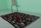 Colorful handmade moroccan berber rug 3.6 X 5.5 Feet - azilal rug