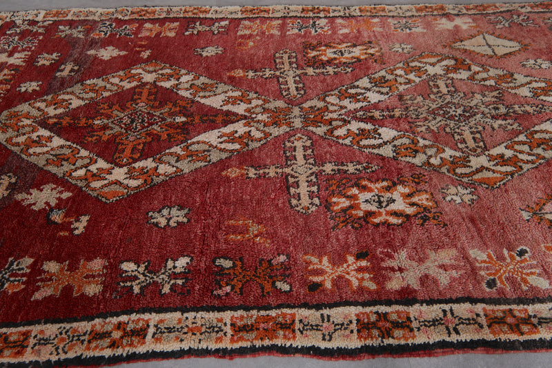 Moroccan Boujaad Rug 6 x 11.5 Feet – Handwoven Vintage Wool Carpet