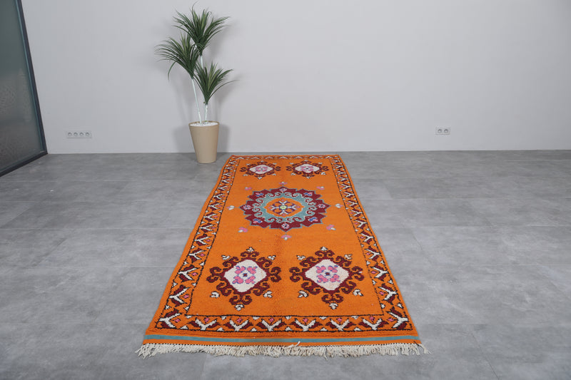 Large Moroccan Berber Rug - 4.1 x 11.4 ft Vibrant Handmade Carpet