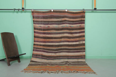 Handwoven Kilim 5.1 FT X 7.6 FT