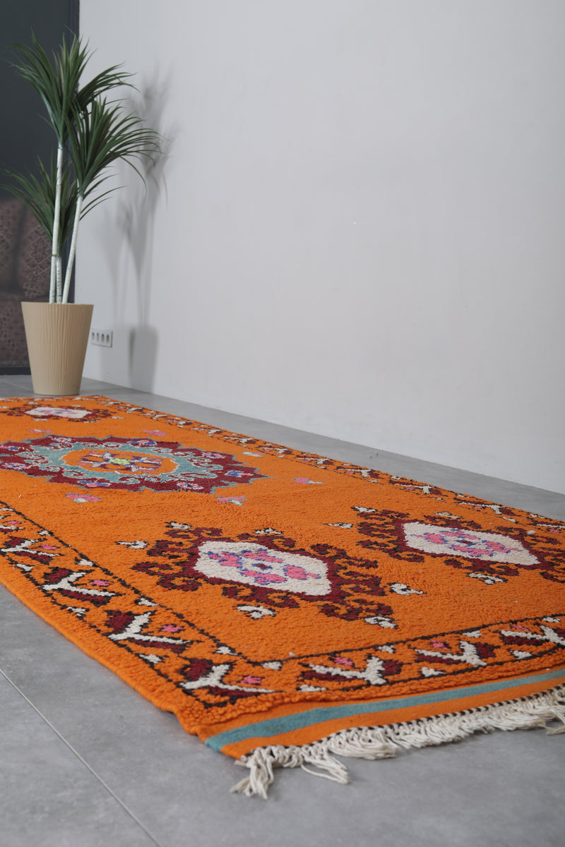 Large Moroccan Berber Rug - 4.1 x 11.4 ft Vibrant Handmade Carpet