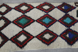 handmade moroccan runner rug  2.7 X 5.4 Feet