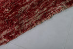 Red Moroccan Rug 7.3 ft x 9.4 ft