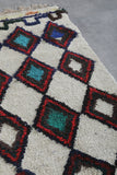 handmade moroccan runner rug  2.7 X 5.4 Feet