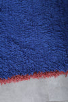 Blue Moroccan rug blue 5.4 X 8.5 Feet