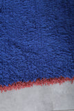 Blue Moroccan rug blue 5.4 X 8.5 Feet