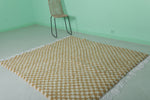 Moroccan Handmade Rug 5.4 x 5.6 ft Checkered Rug