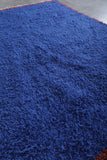 Blue Moroccan rug blue 5.4 X 8.5 Feet