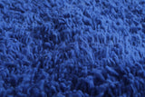 Blue Moroccan rug blue 5.4 X 8.5 Feet