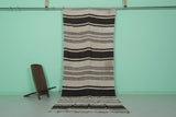 Striped Moroccan Hallway Kilim Rug 4.3 X 11 Feet