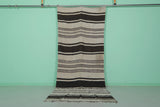 Striped Moroccan Hallway Kilim Rug 4.3 X 11 Feet