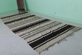 Striped Moroccan Hallway Kilim Rug 4.3 X 11 Feet