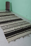 Striped Moroccan Hallway Kilim Rug 4.3 X 11 Feet