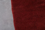 Moroccan Red Rug with Plush Texture - 5.7 x 9.3 Feet