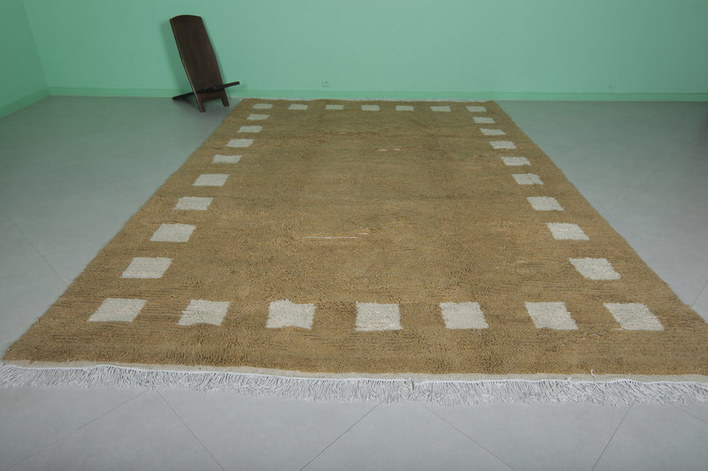 Handmade Moroccan Rug - 8.8 x 12.8 Feet | Large Wool Carpet