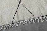 Classic Moroccan Rug - 6 x 9 ft | White with Diamond Pattern