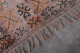 Moroccan Vintage Rug with Floral Patterns - 6.6 x 9.5 Feet