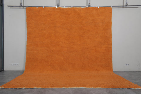 Orange Moroccan rug - Custom Rug - Handmade wool rug