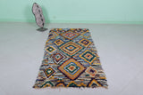 Moroccan Boucherouite rug 3 X 6.5 Feet