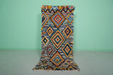 Moroccan Boucherouite rug 3 X 6.5 Feet