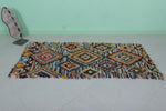 Moroccan Boucherouite rug 3 X 6.5 Feet