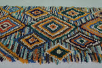 Moroccan Boucherouite rug 3 X 6.5 Feet