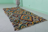 Moroccan Boucherouite rug 3 X 6.5 Feet