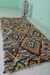 Moroccan Boucherouite rug 3 X 6.5 Feet