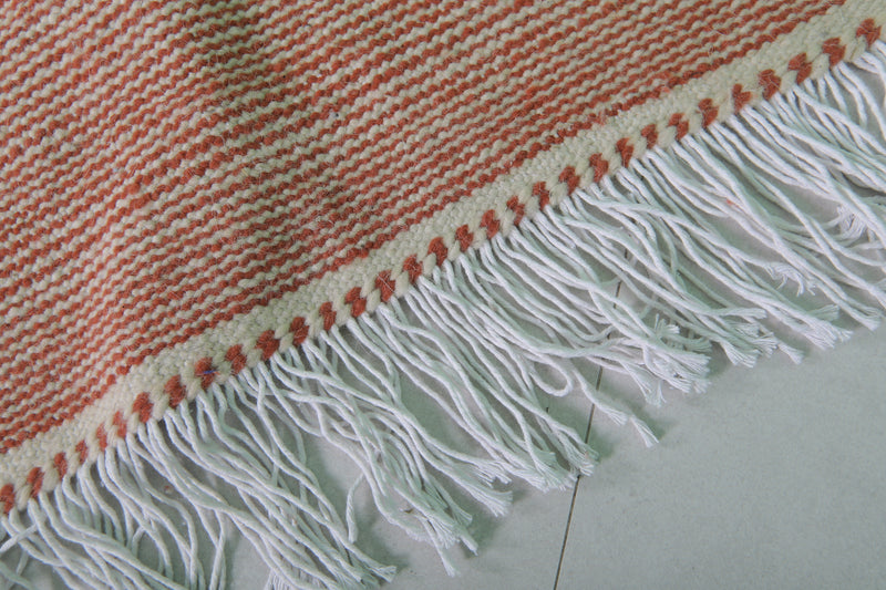 Handwoven Moroccan Rug - 3.1 X 5.2 Feet | Warm Terracotta