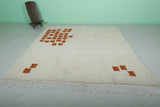 Beni Ourain Moroccan Rug - 8.2 x 9.1 ft | Handwoven Minimalist Design