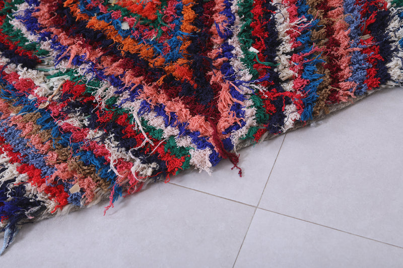 Vivid Moroccan Berber Rug - 2.8 x 5.8 Feet