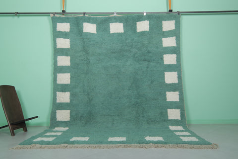 Green Moroccan rug 8.3 X 10.4 Feet