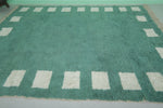 Green Moroccan Rug - Handwoven 8.3 x 10.4 Feet | Modern Geometric Design