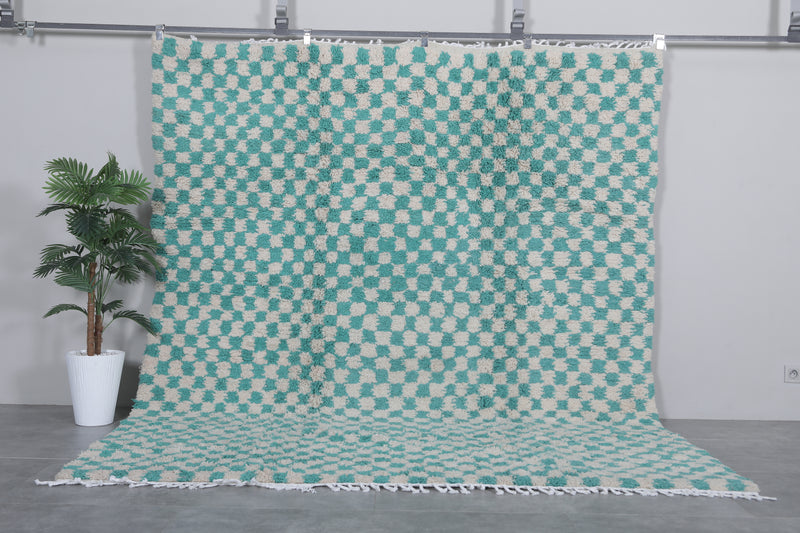 Handmade Checkerboard Rug - Large Area | 8 x 9.8 ft