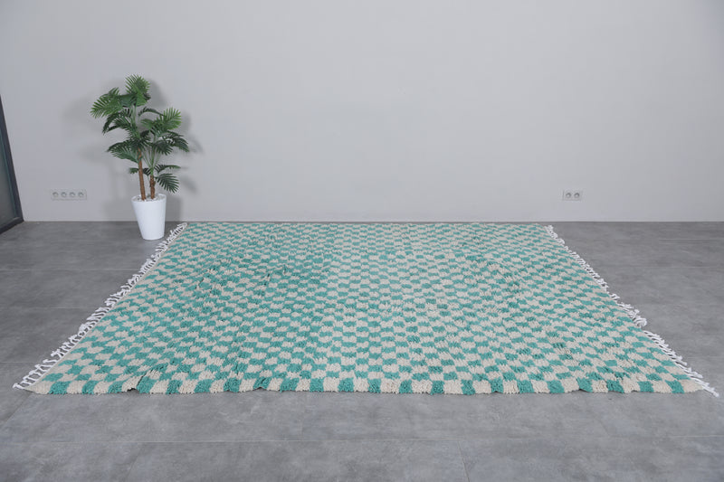 Handmade Checkerboard Rug - Large Area | 8 x 9.8 ft