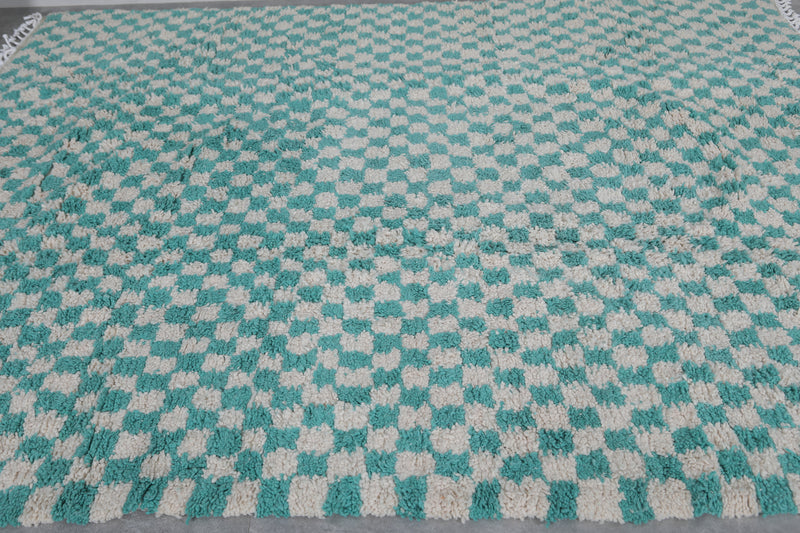 Handmade Checkerboard Rug - Large Area | 8 x 9.8 ft