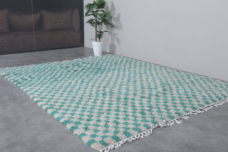 Handmade Checkerboard Rug - Large Area | 8 x 9.8 ft