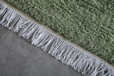 Custom Moroccan rug green - Moroccan Handmade Area rug