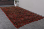 Moroccan Vintage Rug with Ornate Floral Patterns - 5.6 x 11.2 Feet